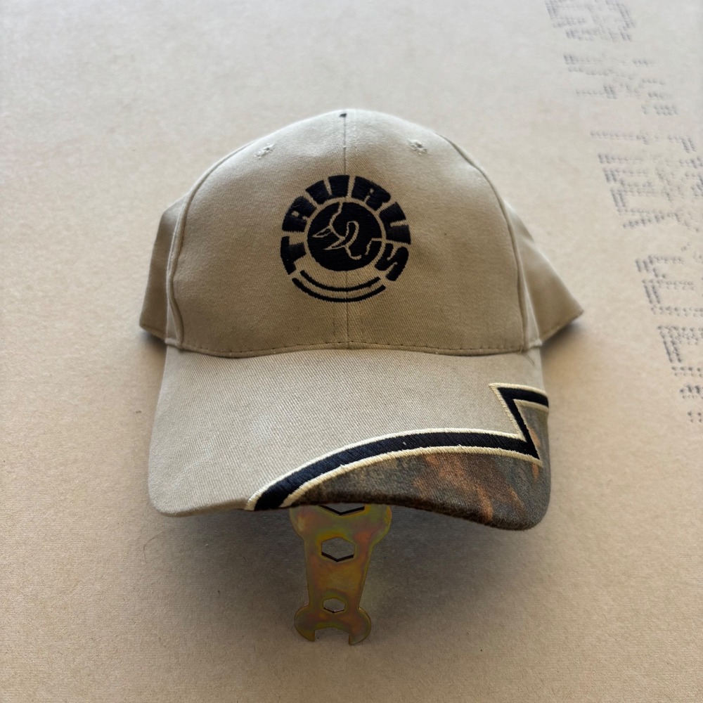 Y2K‎ Taurus Firearms Hat Camo Brim Strapback Tan Khaki Cap